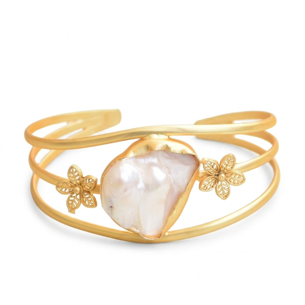 Baroque Bloom Majesty Cuff - Enhanced Studio Photo