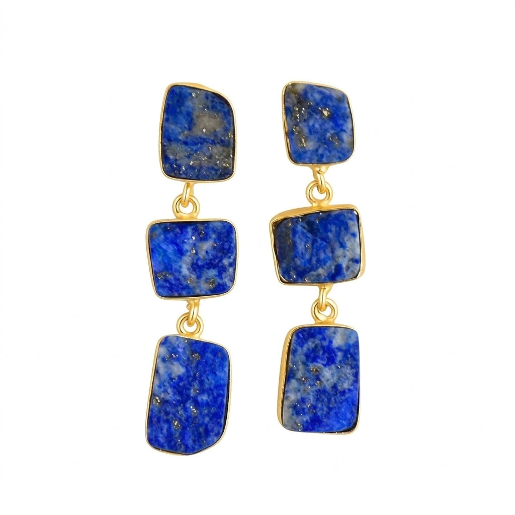 Midnight Cascade Earrings - Enhanced Studio Photo