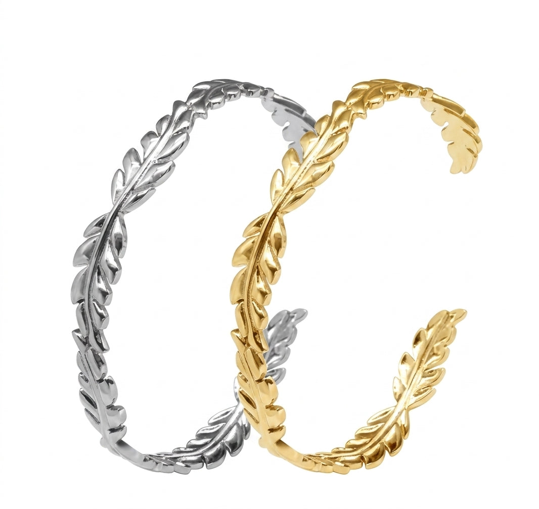Gypsy Soul Wide Gold Cuff Bracelet II - Enhanced Studio Photo