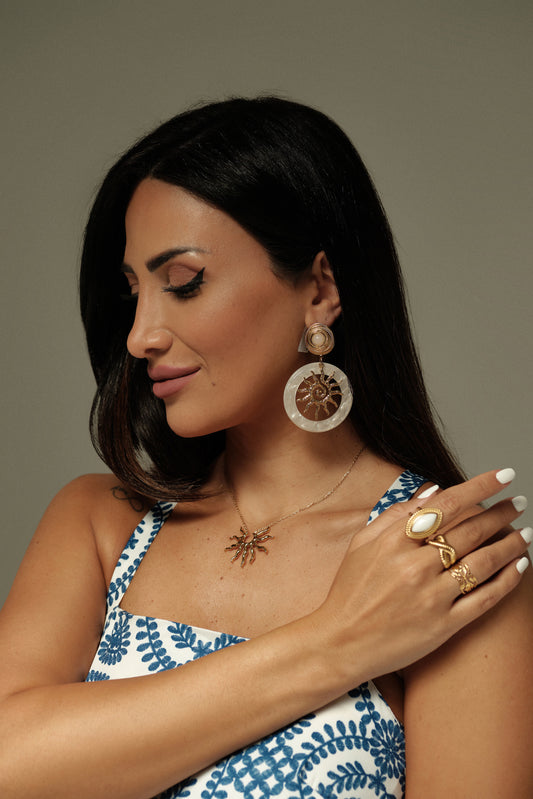 Golden Radiance Sun Necklace