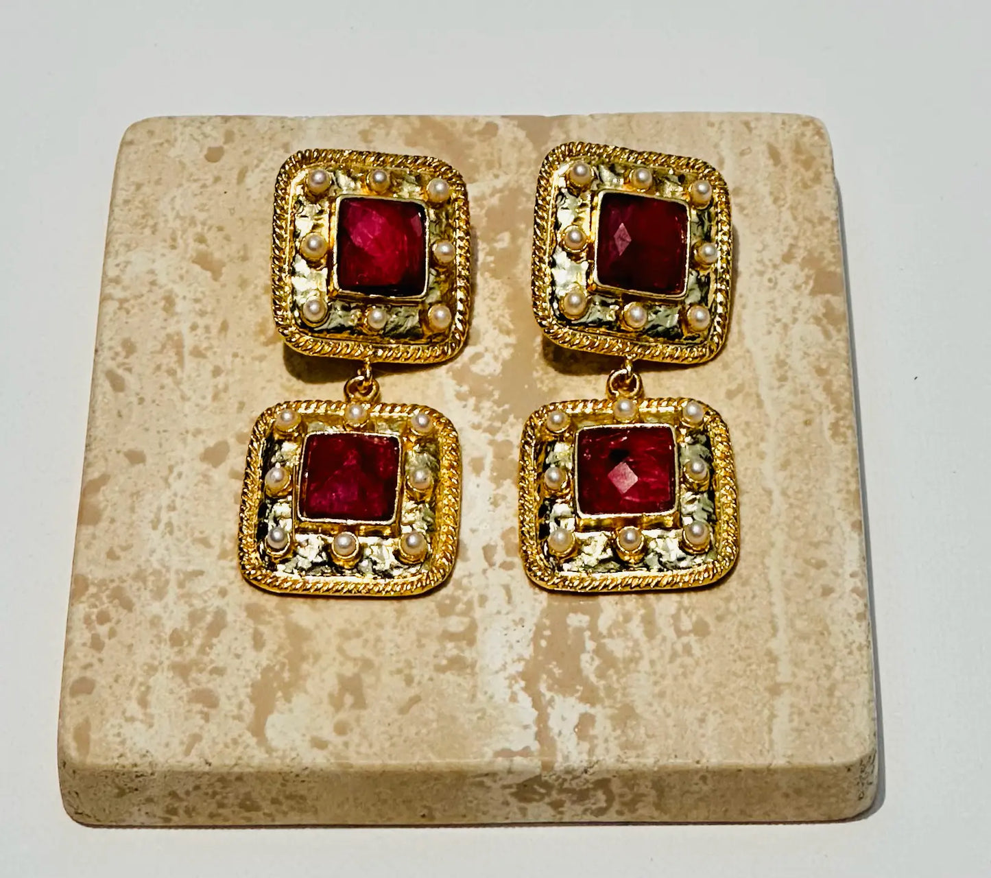Ruby earrings - Lady D World