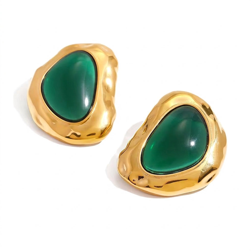Emeraluxe Studs Studs Earrings - Enhanced Studio Photo
