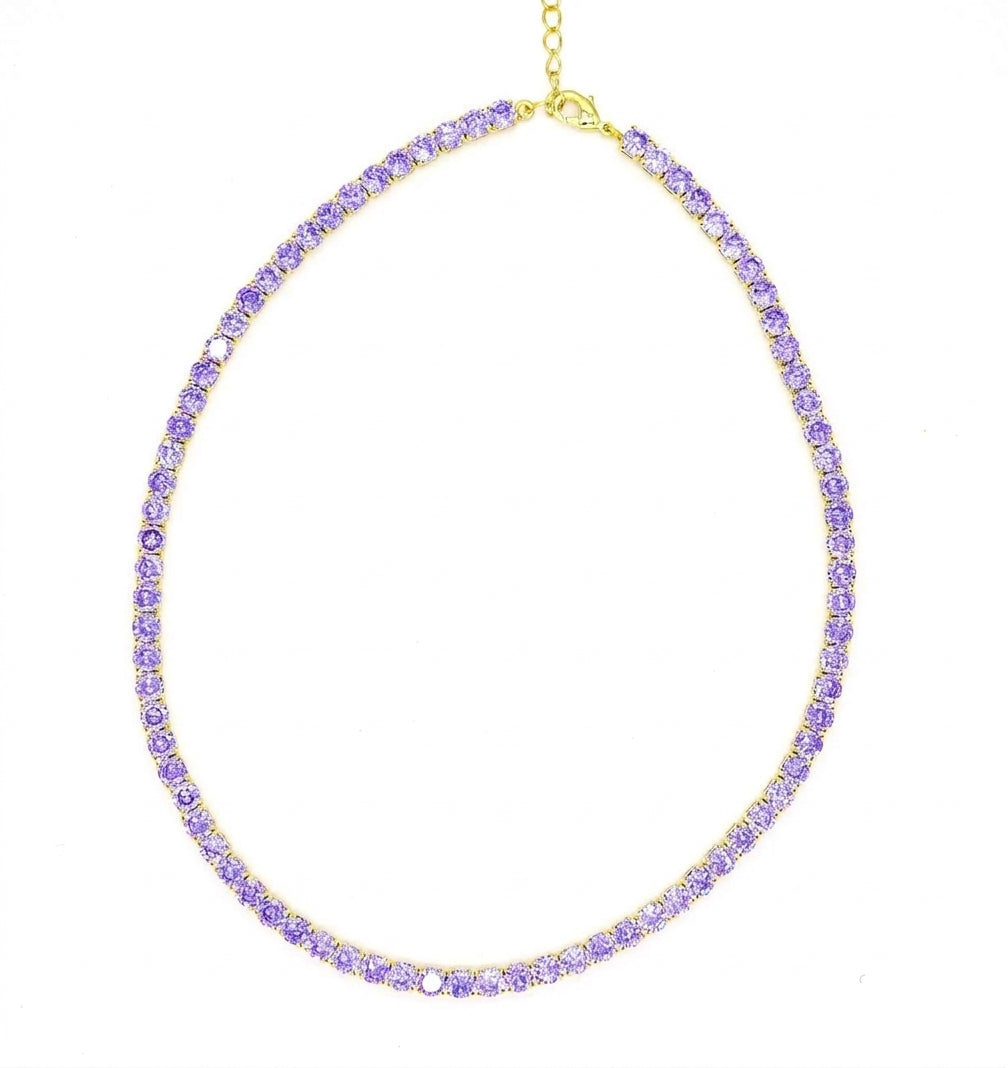 Didi Tennis Choker Purple - Enhanced Studio Photo