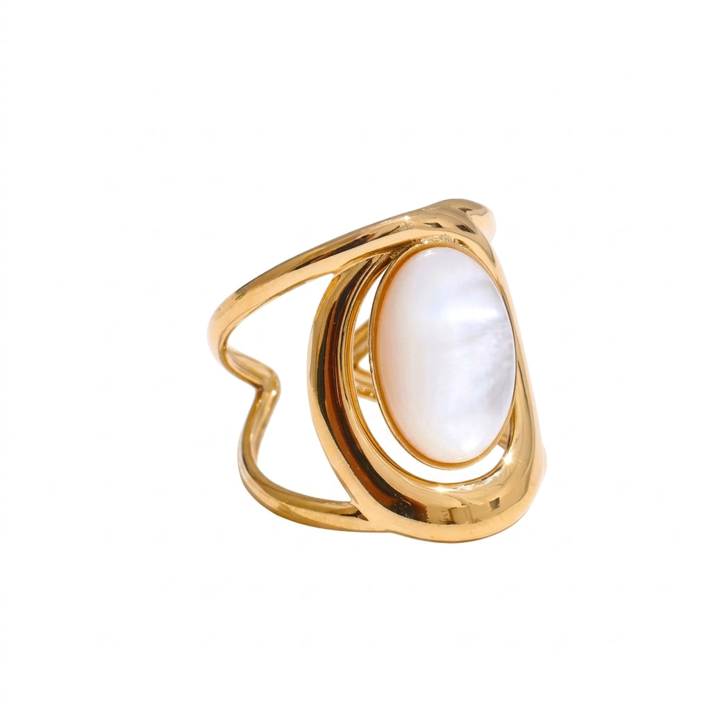 Celestial Tide Adjustable Ring - Enhanced Studio Photo