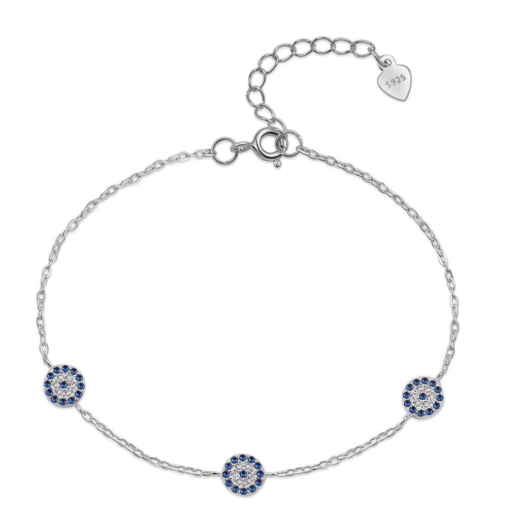 Elysian Eye Silver 925 Bracelet - Enhanced Studio Photo