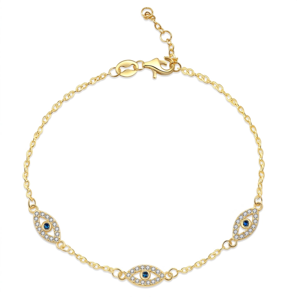 Trio Guard Silver 925 Bracelet - Enhanced Studio Photo