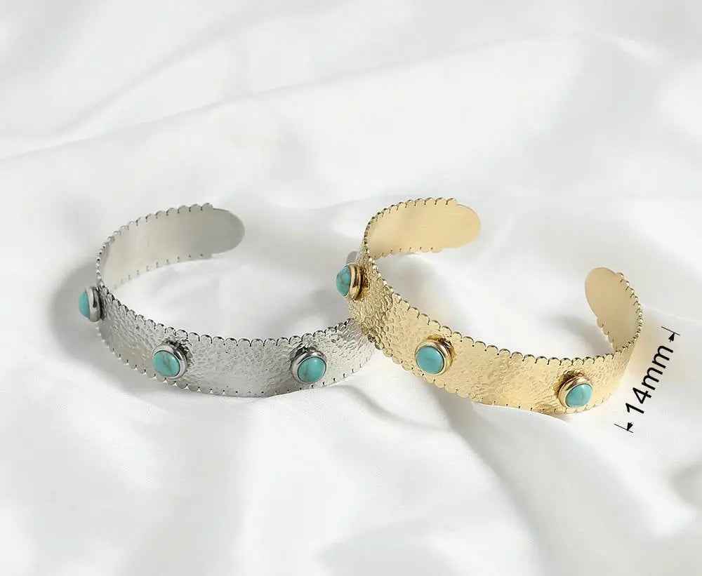 Gypsy Cuff with 3 stones