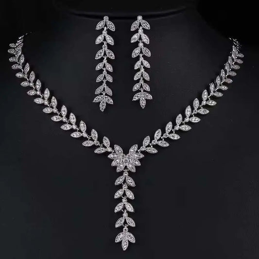 Glamour Necklace & Earrings Set Lady D World
