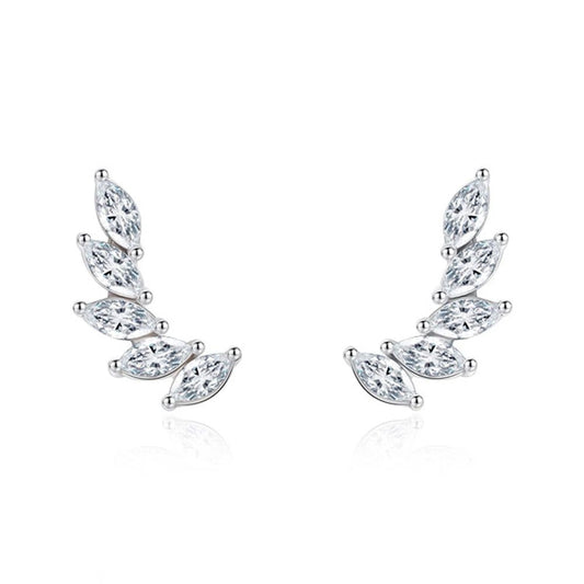 Whispering Leaves Silver 925 Earrings