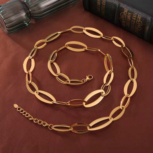 Eterna Luxe Interlocking Long Necklace