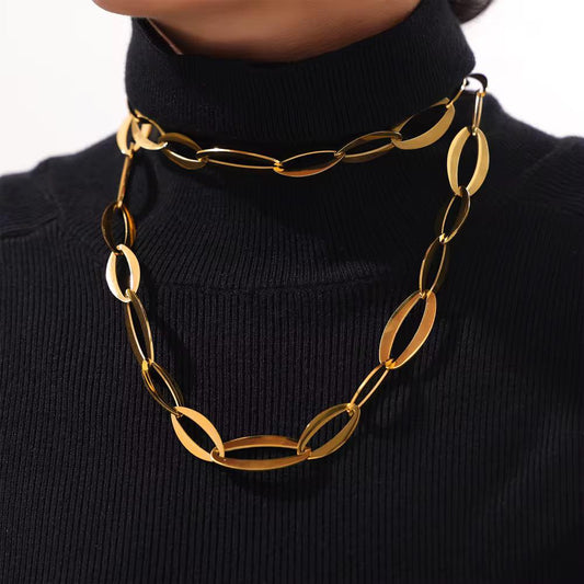 Eterna Luxe Interlocking Long Necklace