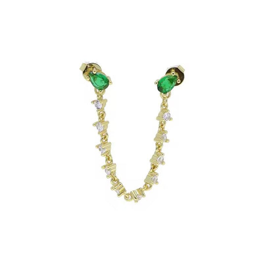 Eternal Spark Dual Drop Earrings