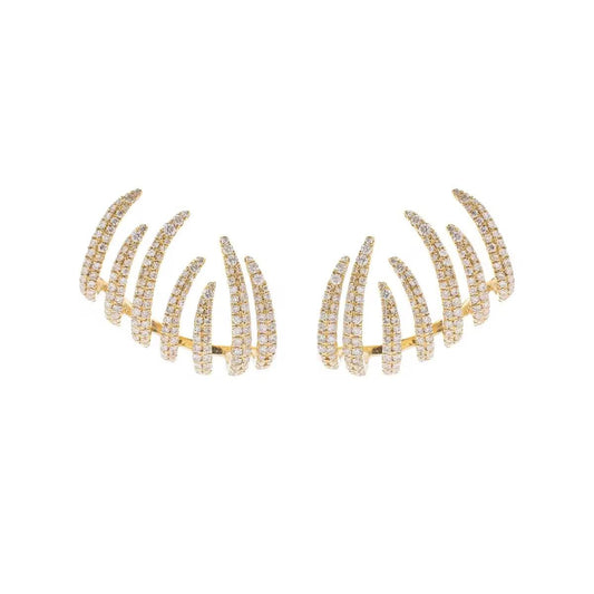 Golden Luxe Climber Earrings