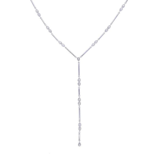 Golden Bar Lariat Necklace