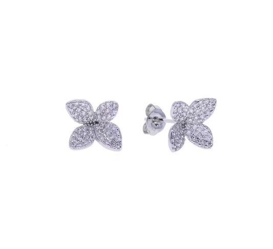 Radiant Mini Leaf Stud Earrings
