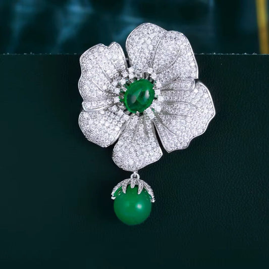 VersaLuxe Zircon Brooch & Pendant
