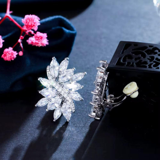 Ever Bliss Leaf Clip-On Earrings