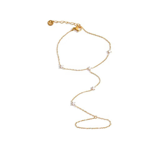 Dainty Multiple Zirconia Hand Chain