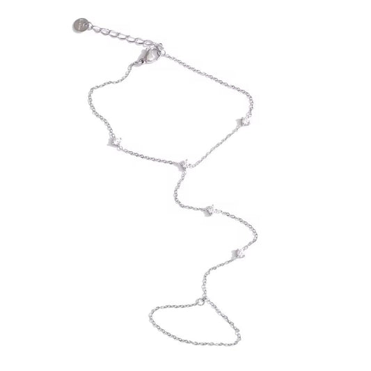 Dainty Multiple Zirconia Hand Chain