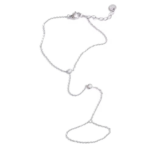 Dainty Zirconia Hand Chain