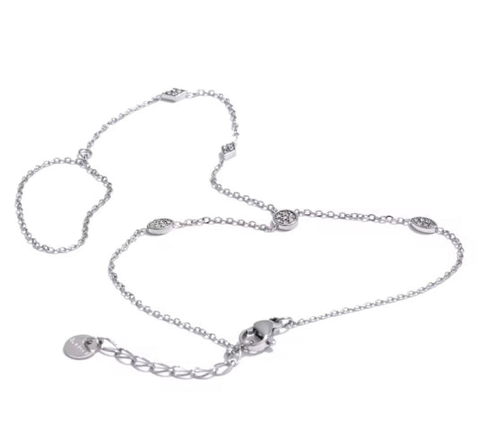 Dainty Diamond Zirconia Hand Chain