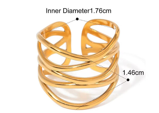 Twinkle Wave Ring