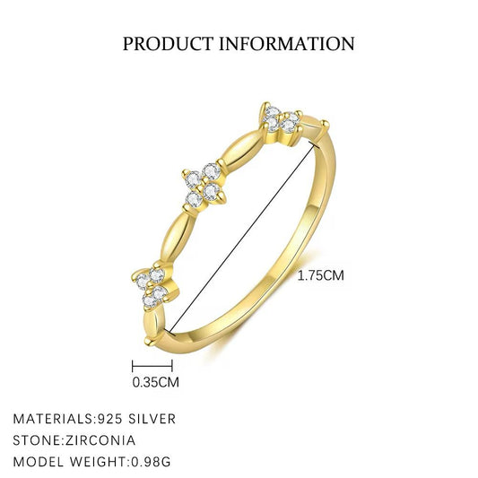 Lucky Charm Adjustable Silver 925 Ring