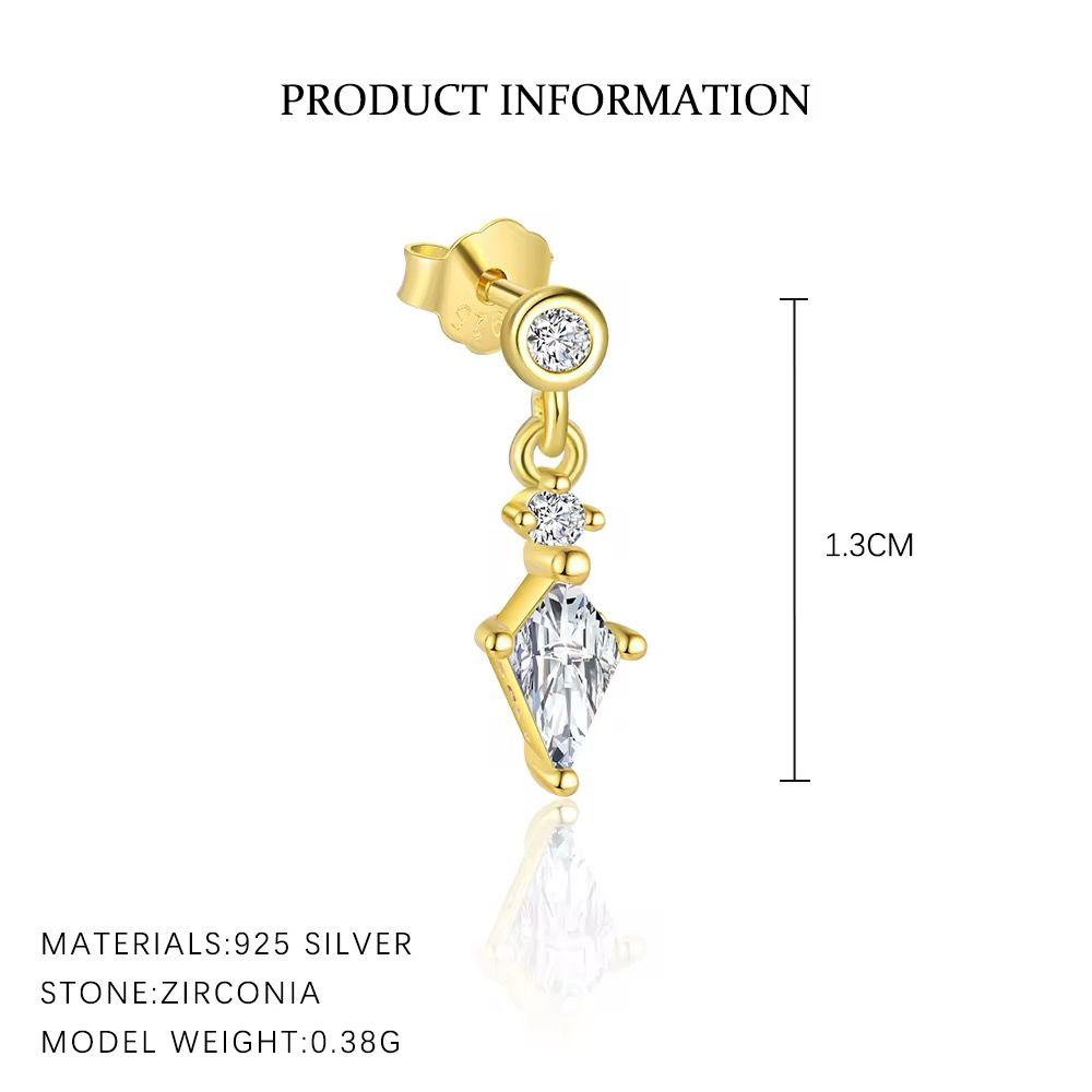 Ethereal Glow Dangle Silver 925 Piercing