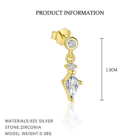 Ethereal Glow Dangle Silver 925 Piercing