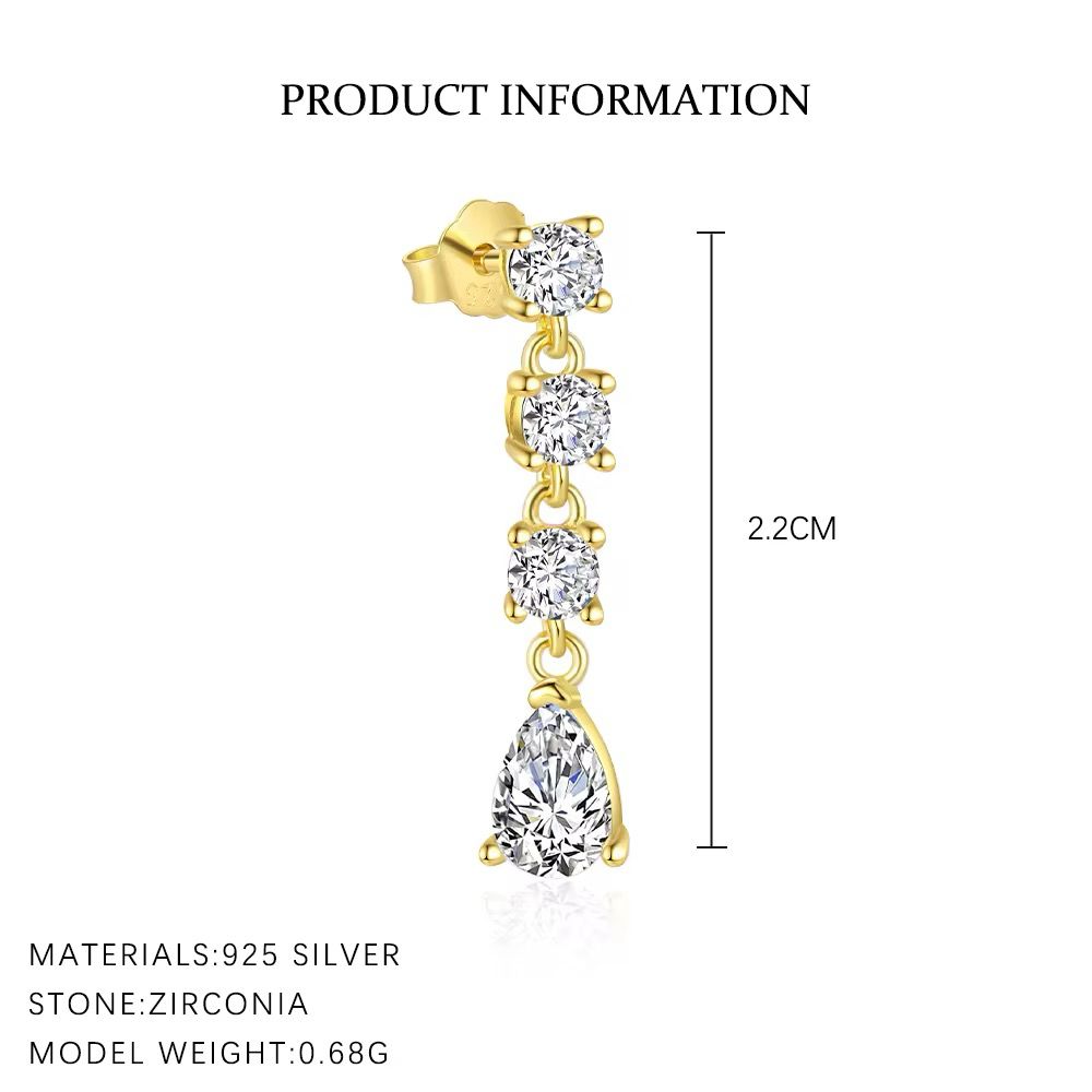 Ethereal Glow Dangle Silver 925 Piercing