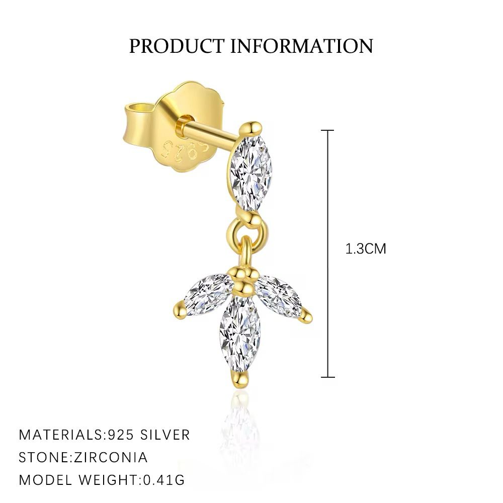 Ethereal Glow Dangle Silver 925 Piercing