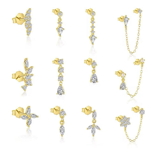 Ethereal Glow Dangle Silver 925 Piercing