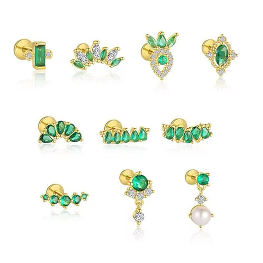 Emerald Radiance Silver 925 Piercing