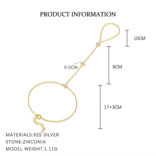 Celestial Luck Silver 925 Hand Chain