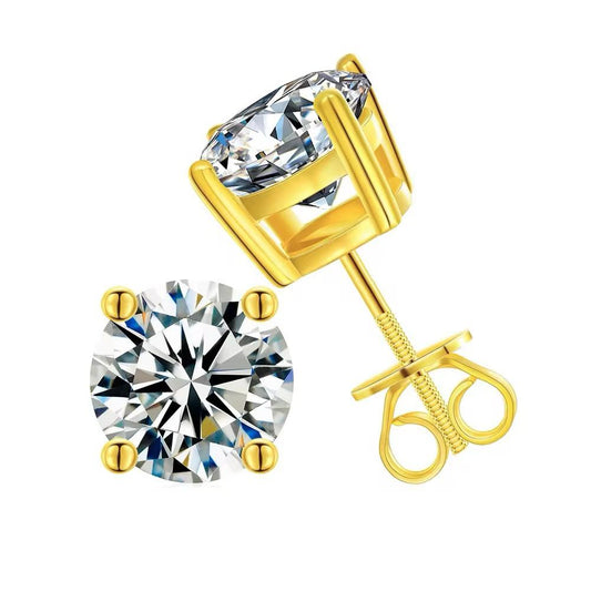 Radiant Spark Stud Earrings Silver 925 Earrings