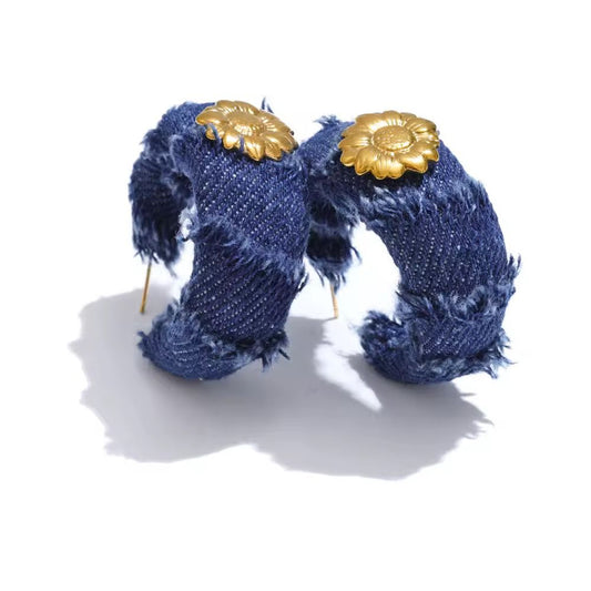 Indigo Loop Earrings