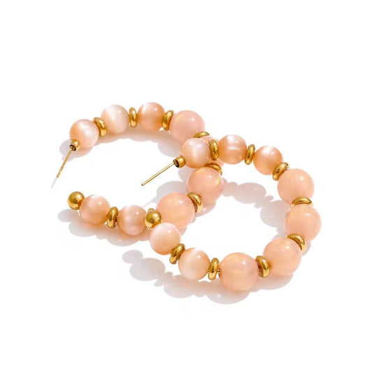 Golden Spectrum Hoops Earrings