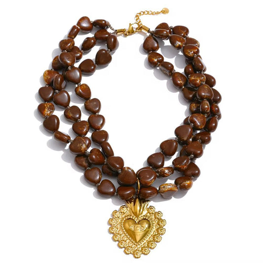 Heartwave Retro Necklace