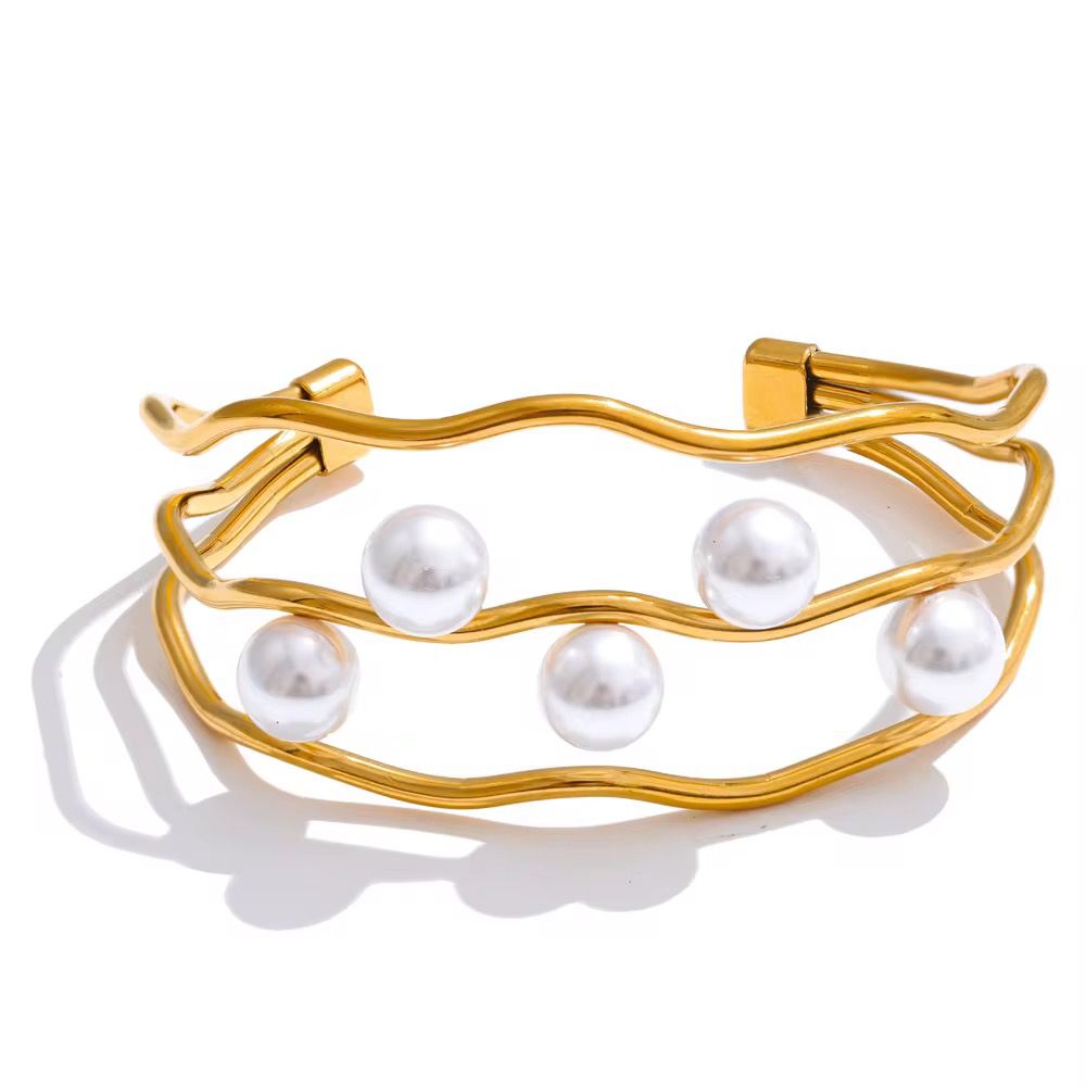 Pearl Embrace Cuff Bracelet