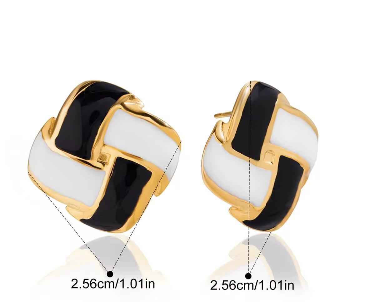 Monet Square Studs Earrings