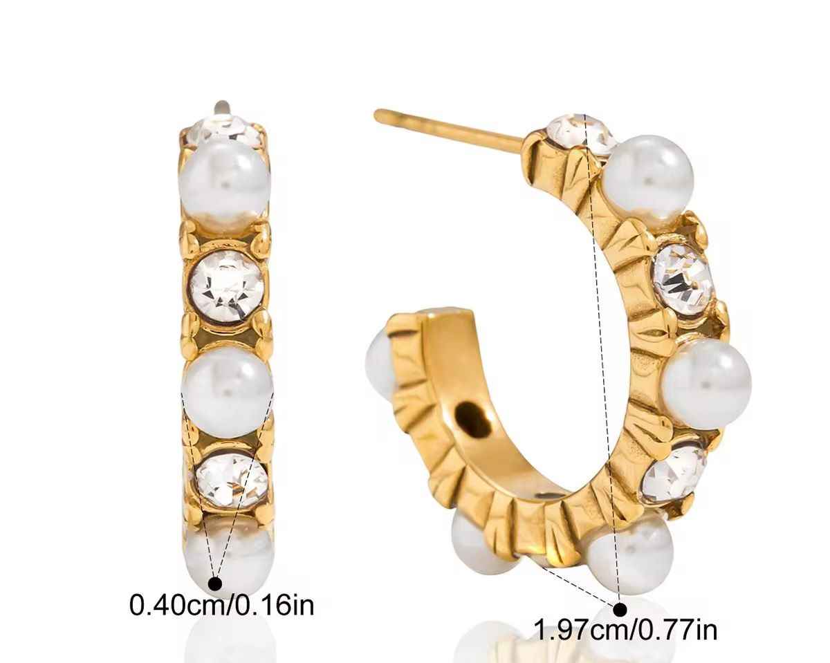 Luna Grace Hoops Earrings