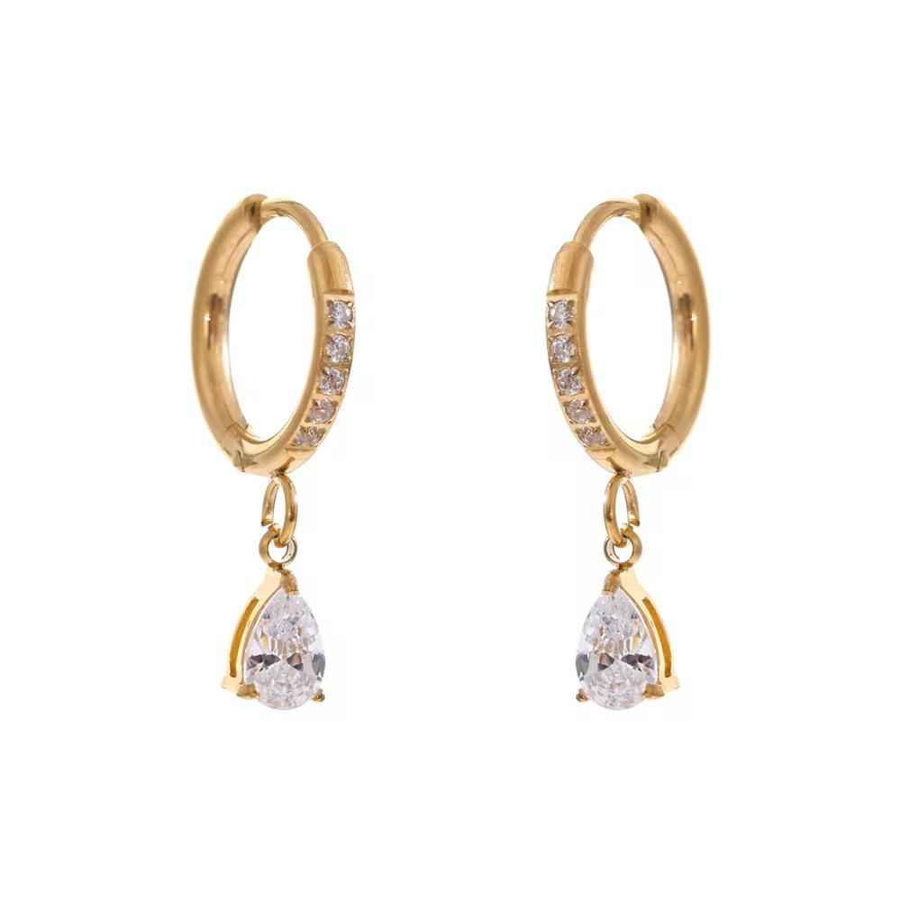 Liora Drop Hoops Earrings