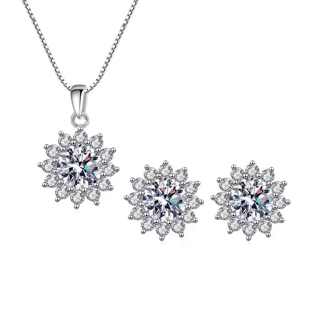 Radiant Halo Silver 925 Set