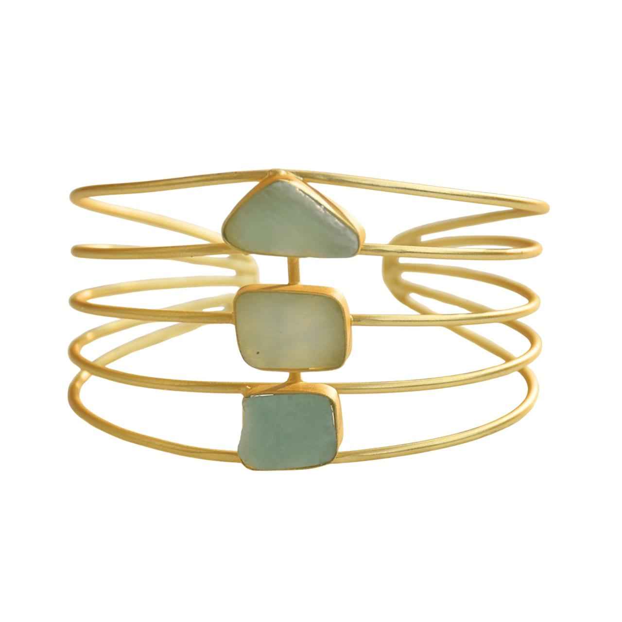 Triple Amazonite Harmony Cuff