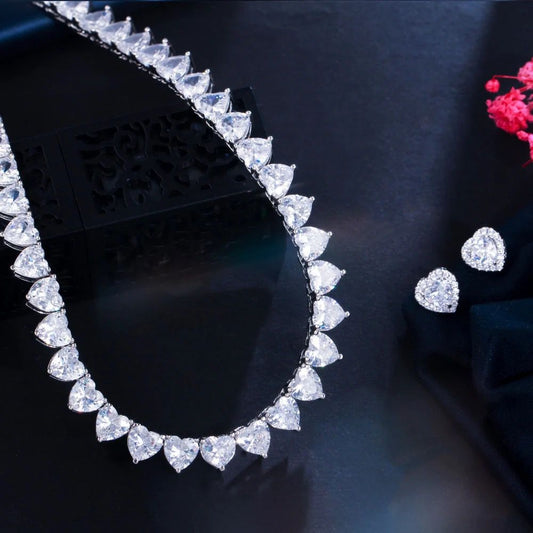 Heartfelt Radiance Tennis Necklace