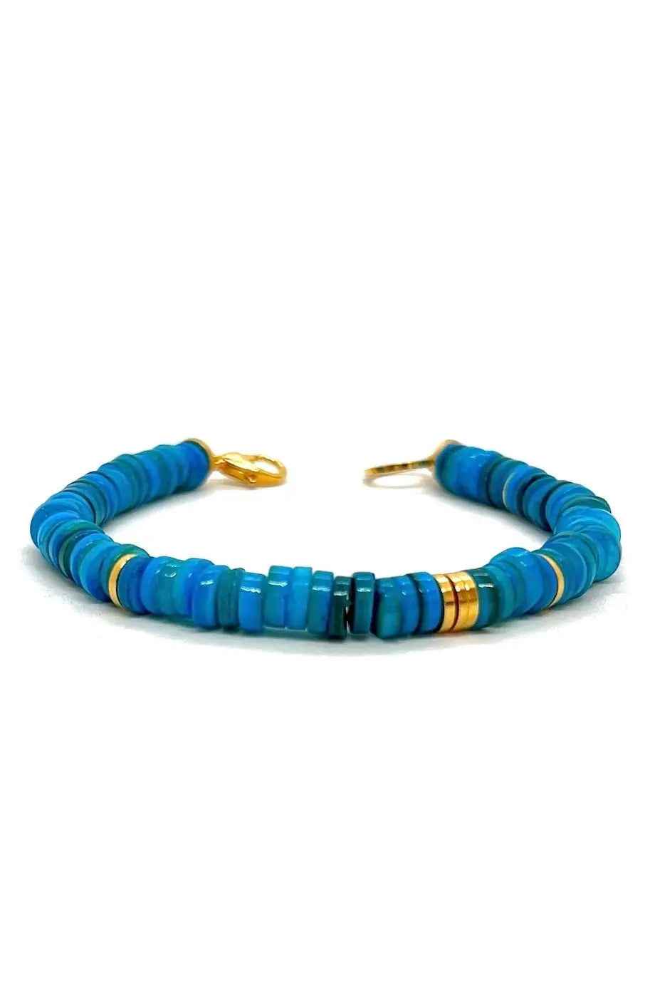 Cyan Mother of Pearl Bracelet