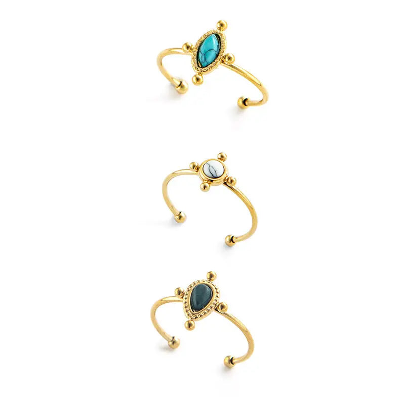 Minimalist Gold Plated Ring - Lady D World
