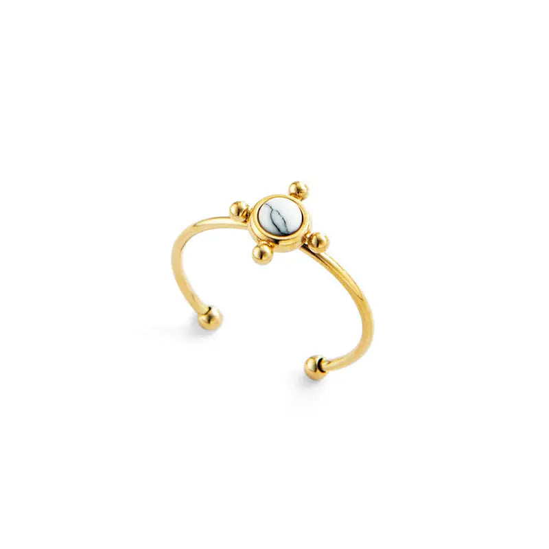 Minimalist Gold Plated Ring - Lady D World