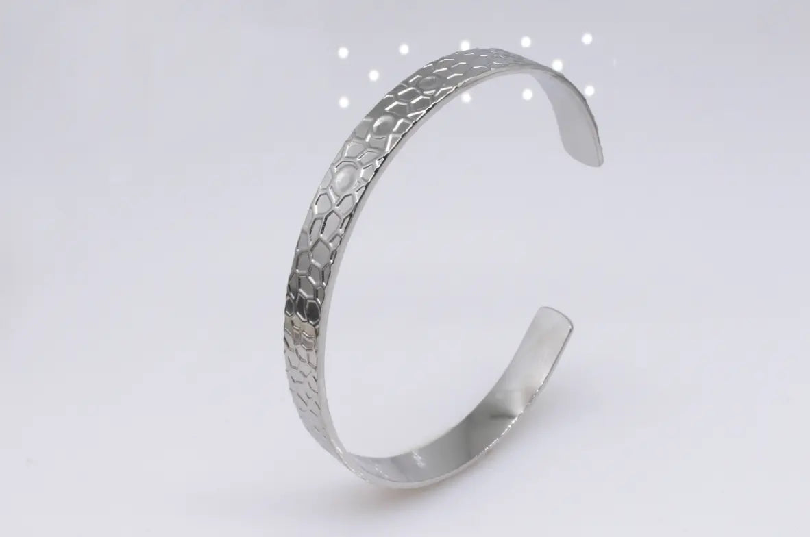 Geo Stainless Steel Cuff - Lady D World