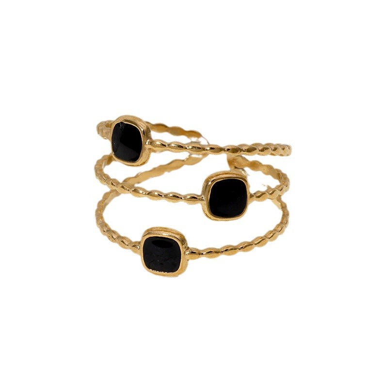 Noir Tier Ring